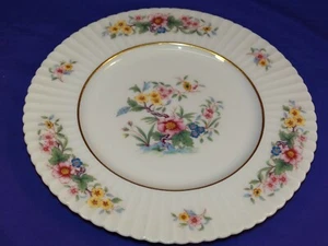 VINTAGE LENOX FINE CHINA "SONNET" T-415 SALAD PLATE BLUE BACK STAMP USA 1940'S - Bild 1 von 5