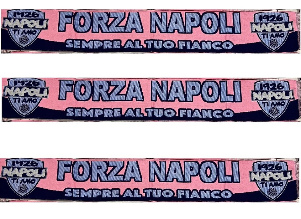 1 sciarpa sempre al tuo fianco  napoli rosa  scarf bufanda calcio cc - Immagine 1 di 1