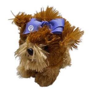 Nickelodeon 2018 JoJo Siwa Purple BowBow Yorkie Puppy Dog Stuffed Animal Plush - Picture 1 of 6