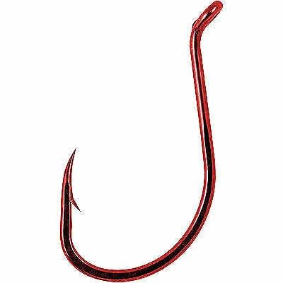 4x Gamakatsu Octopus Hooks Red Size 1/0 25x4 100 Hooks
