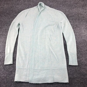 Vineyard Vines Cardigan Womens XXS Wool Cashmere Open Long Sleeve Light Blue - Picture 1 of 10