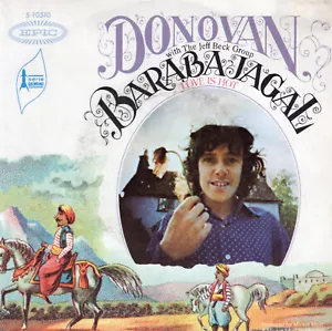 DONOVAN/JEFF BECK GROUP ~ Barabajagal ~ Original 1969 French 7" vinyl single~p/s - Picture 1 of 3