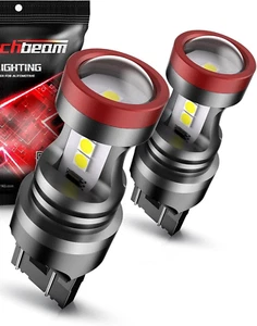 COPPIA LAMPADE AUTO 12V LED T20 DOPPIO FILAMENTO 7443 7 SMD CANBUS 50W - Foto 1 di 3