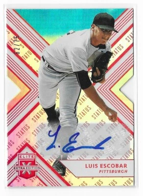 Luis Escobar 2018 Elite Extra Edition Autograph Status Red Die-Cut RC #123 /75 - Image 1 of 2