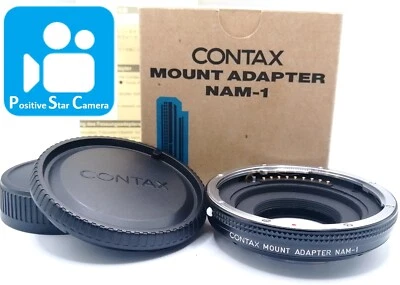 🎦VÍDEO👀✨Top PERFEITO✨ Adaptador de Montagem Contax NAM-1 para Lente Contax 645 do Japão - Imagem 1 de 4