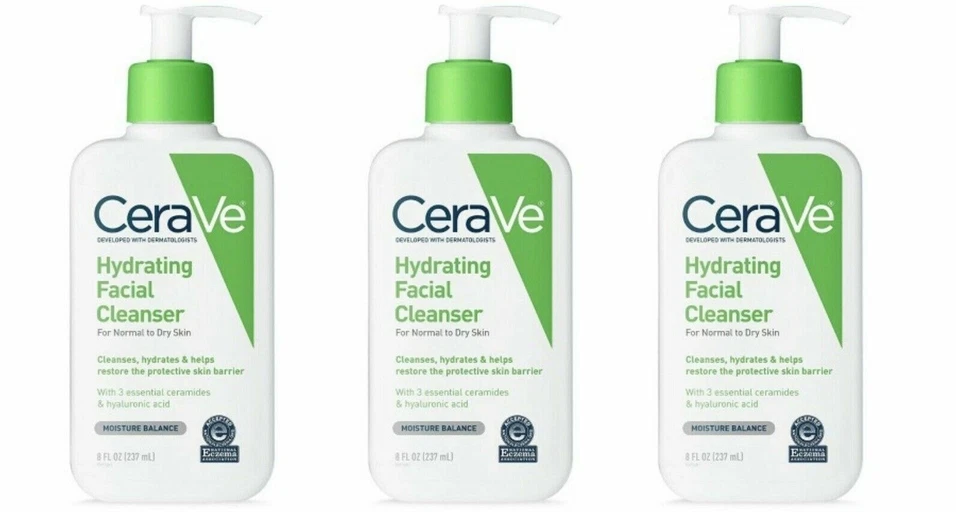 5 Pack CeraVe Hydrating Moisture Balance Facial Cleanser 8 fl oz