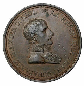 France Napoleon I Bonaparte Peace At Luneville Medal Bramson-107 By Andrieu - Picture 1 of 2