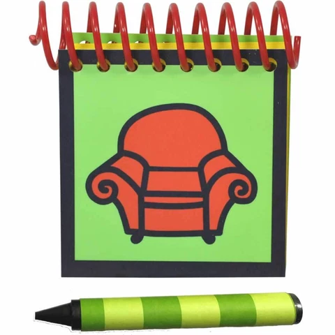Handcrafted Handy Dandy inspired Steve Notebook and Crayon Cover