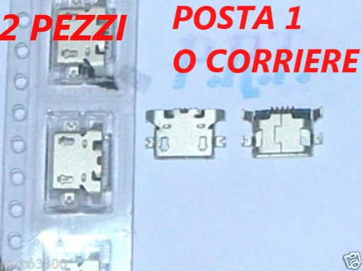 CONNETTORE RICARICA ( 2 PEZZI )  MICRO USB PER ngm dynamic wing - Immagine 1 di 1