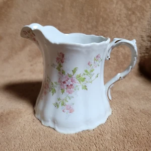 Homer Laughlin Hudson Crema Rosa Rosas Raro Vintage Floral Hecho en EE. UU. - Imagen 1 de 14