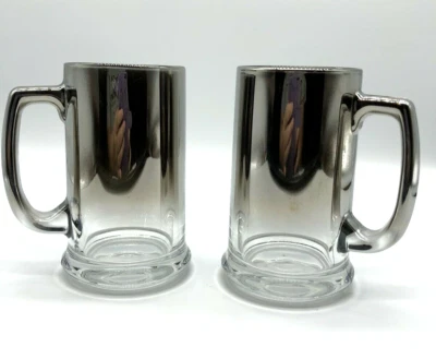 Juego de 2 tazas de cerveza Libbey Silver Ombre 12 oz Foto 1 de 4