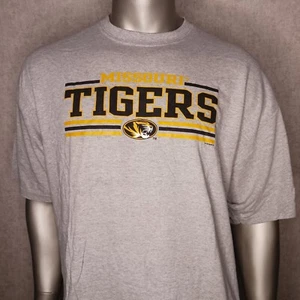 Missouri Tigers T Shirt Short Sleeve Mens Size 2XL NCAA Gray - Picture 1 of 8