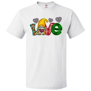 Kurzärmliges T-Shirt: Valentinstag - ""Love (Gnome)"" (V40) - Bild 1 von 5