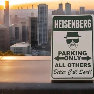 Breaking Bad Heisenberg Parking Sign Better Call Saul Metal Novelty Man Cave - Picture 1 of 2