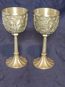 RARE LOTR LORD OF THE RINGS PEWTER GOBLET NOBLE COLLECTION 2002 moria shire - Picture 1 of 16