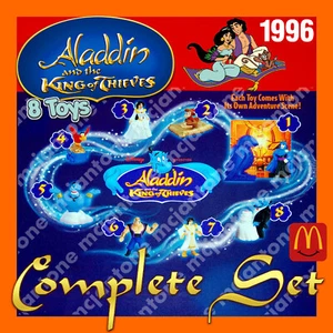 MIP SET 8 McDonalds 1996 ALADDIN FIGUR + HINTERGRUND Jafar GENIE Jasmin DISNEY - Bild 1 von 3