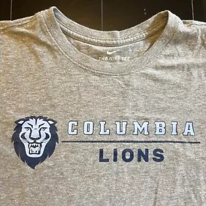 Vtg Columbia University Lions Nike Tee Shirt Adult Small Gray Ivy League NCAA - Picture 1 of 5