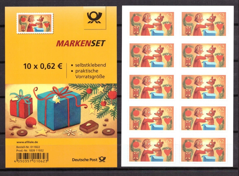AM0531) Germany 2016 Mi 3270 Self-Adhesive Booklet FB 61 MNH, Full Sheet - Image 1 of 1
