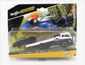 MAISTO 15055-17054Z Buick - Grand National 1987 Con Ramp Camión - Matt Black Whi - Imagen 1 de 1