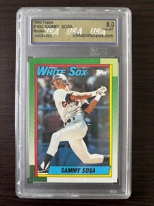 1990 TOPPS BASEBALL #692 SAMMY SOSA ROOKIE USA 8 NEAR MINT-MINT - Picture 1 of 2