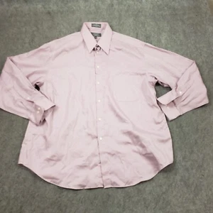 Crazy Horse Dress Shirt Mens Extra Large 17 Purple Button Up Long Sleeve Adult - Picture 1 of 10