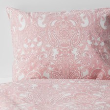 Ikea JATTEVALLMO Twin Duvet Cover w/ Pillowcase Bed Set Paisley Pink - NEW