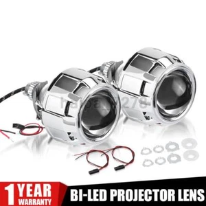 2X 2.5in Bi-LED Projector Lens LHD Headlight Kit Bulbs 6000K Retrofit Hi-Lo Beam - Picture 1 of 9