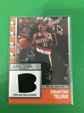 F146,546  2005-06 Bazooka Blog Squad Relics #ST Sebastian Telfair blazers