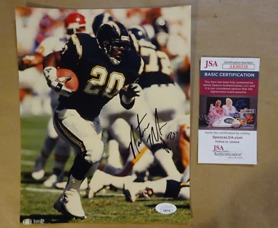 Autographed Natrone Means Signed 8"x10" Photo NFL San Diego Chargers JSA COA - Image 1 of 4