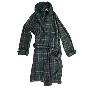 VTG Pendleton Robe Men XL Multi Plaid Pure Virgin Wool Hunting Tartan Belted - Picture 1 of 8
