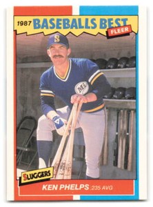 Ken Phelps 1987 Fleer Baseball's Best #30 Seattle Mariners