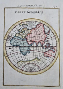Östliche Hemisphäre Afrika Asien Europa Indonesien Australien 1719 Hammerkarte - Bild 1 von 2
