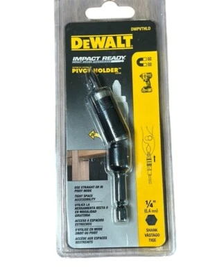 Dewalt Power Tool Impact Bit Holder Pivoting Metal Home Garage Magnetic - Image 1 of 4