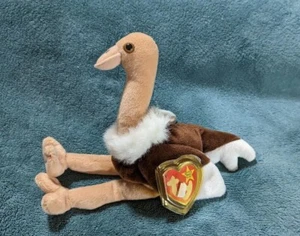 TY Beanie Baby STRETCH der Strauß Plüschtier 11 Zoll Stofftier Spielzeug - Bild 1 von 8