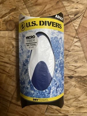 US Divers Micro Fiber Dry Towel  31 x 16" Adult Swim Fitness Ultra Absorbent New - Image 1 of 2