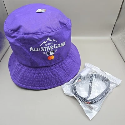 Colorado Rockies 2021 All-Star Games Merchandise Lot- Bucket Hat & NEW Lanyard - Image 1 of 4