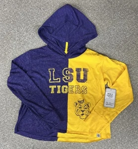 LSU Tigers Colosseum Athletics Youth Girls Long sleeve Hoodie Ages (7-8) - Picture 1 of 5