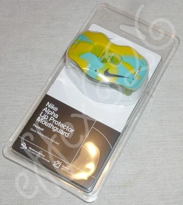 NWT Nike Football Alpha Lip Protector Mouthguard Adult Turquoise Yellow - Picture 1 of 1