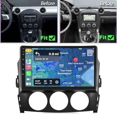4+64GB For For 2006-2015 Mazda MX-5 Apple Carplay Android15 Car Stereo Radio GPS - Изображение 1 из 4