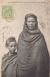Mauritania - Woman and Child - Moorish Man - Publ. Fortier 14 - - Mauritanie - F - Picture 1 of 2