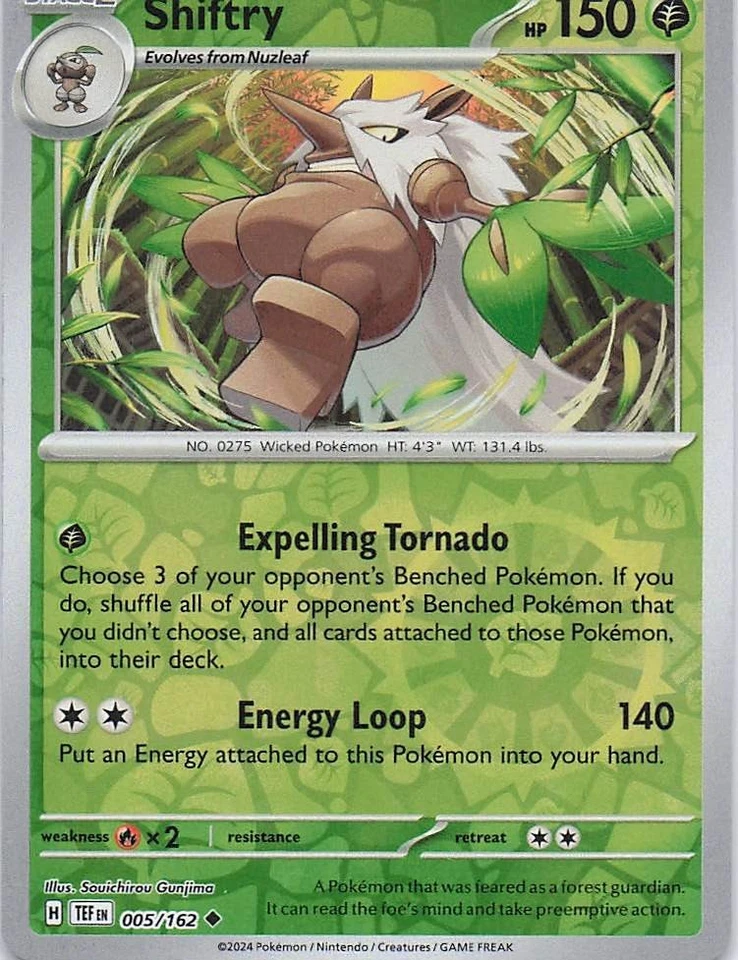 Shiftry - SV05: Temporal Forces 005/162- NM - Reverse Holo - Image 1 of 2