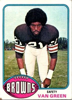 1976 Topps #219 Van Green football card 6ooo - Image 1 of 2
