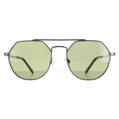 Óculos de sol Serengeti Shelby SS533005 fosco Gunmetal Saturno verde polarizado 555nm - Imagem 1 de 4