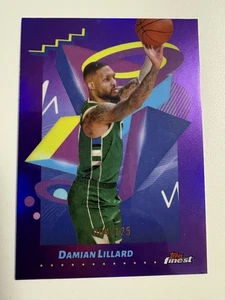 2024-25 Finest Damian Lillard Rare Purple Refractor #004/125 - Picture 1 of 2
