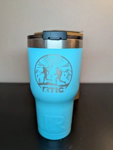 NIB RTIC 20 oz Teal Stainless Steel Hot/Cold Travel Cup Tumbler Sipper Lid - Picture 1 of 10