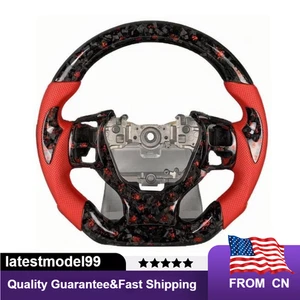 Volante de fibra de carbono forjado apto para Lexus IS250 IS300H IS350 F Sport ISF RCF - Imagen 1 de 11