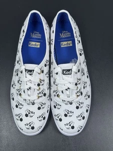 Disney Minnie Mouse Keds Sneakers Women 8.5 White Canvas Shoes Lace Up Flat - Bild 1 von 10