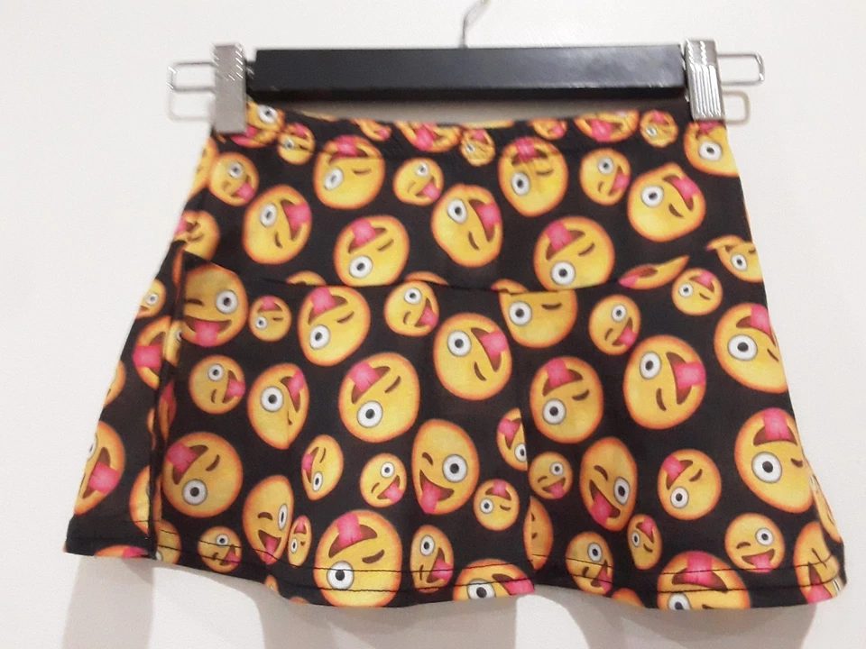 Emojie  Skirt Toddlers Girls  Size 5/6 Elastic Waist Stretch Colourful New Tag — 第 1/4 张图片