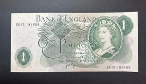 Old Bank Of England £1 One Pound Bank Note ER45 181699. #N85 - Picture 1 of 2
