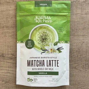 Karma Kitchen Japanese Barista-Style Vanilla Matcha Latte w Whole Oat Milk 7.5oz - Picture 1 of 2